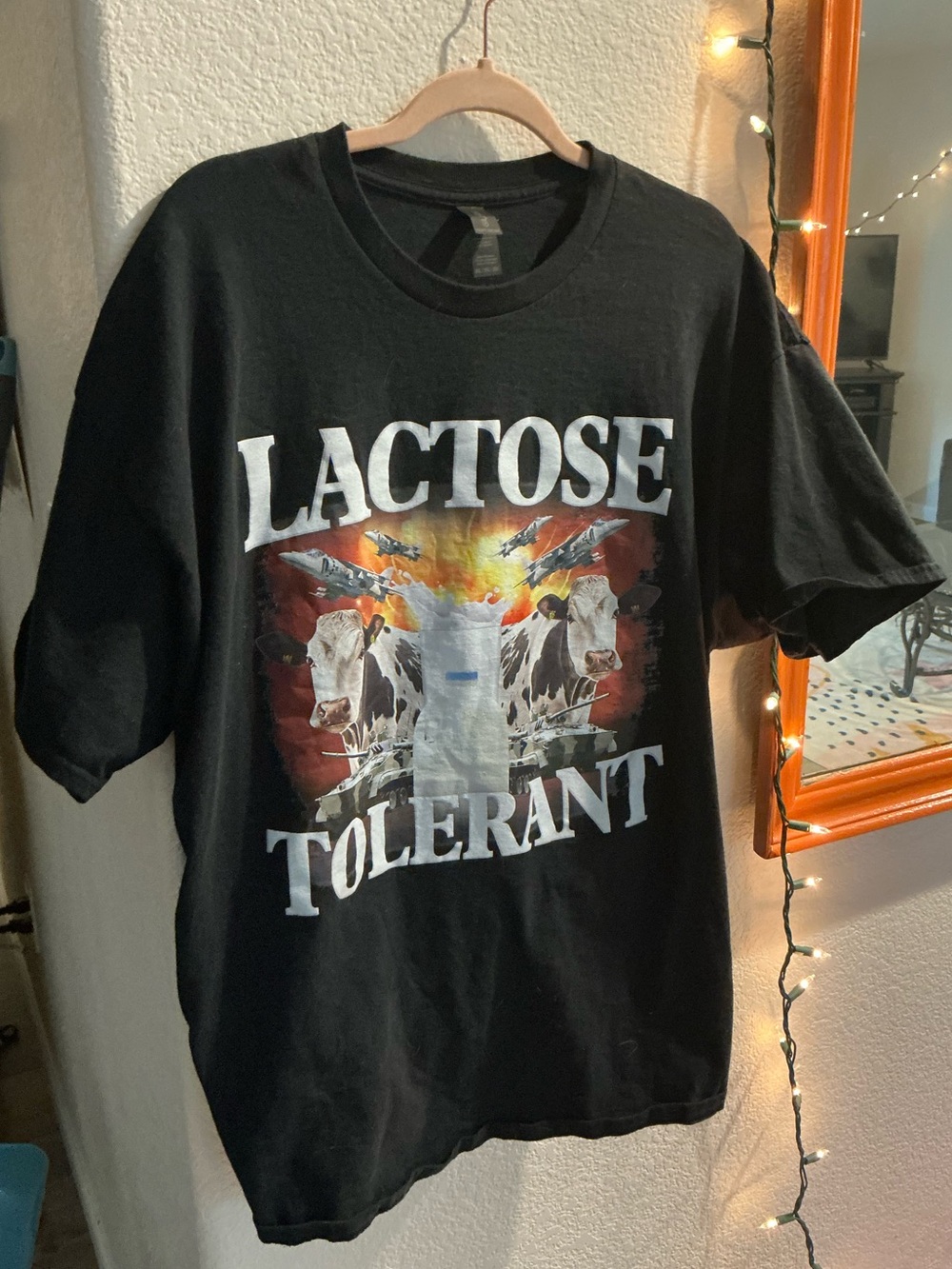 LACTOSE TOLERANT Graphic Tee - cow milk explosions